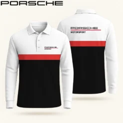 Premium  Men's Long Sleeve Polo PORSCHE-YVWYB-PSR91401869