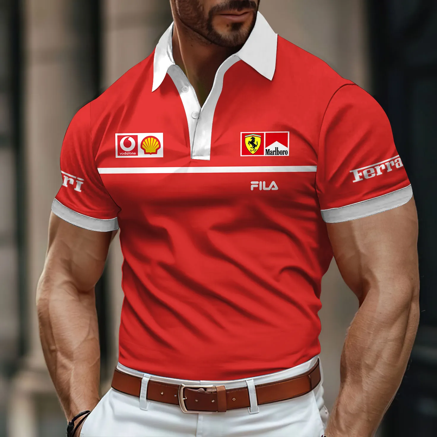 Premium Men's Polo Shirt FERRARI-PO-781743903