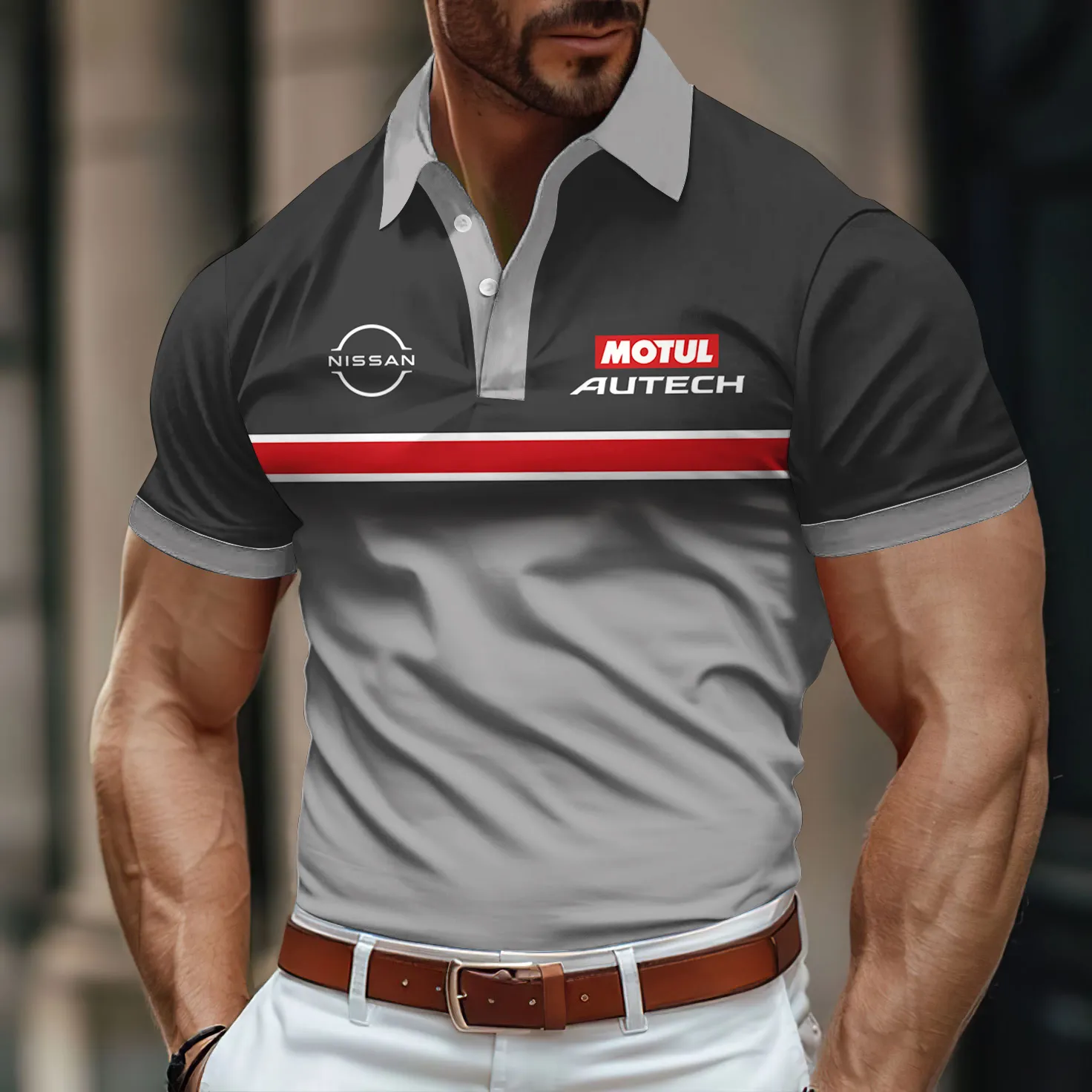 Premium Men's Polo Shirt NISSAN-PO-14411546