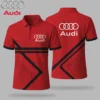 Premium  Men's Zip Polo Shirt AUDI-TZPO-LMT90105119