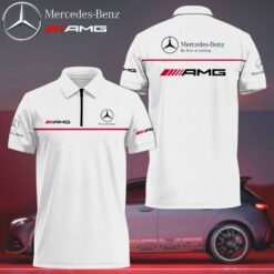 Premium  Customized Men's Zip Polo Shirt MERCEDES-TZPO-01987402