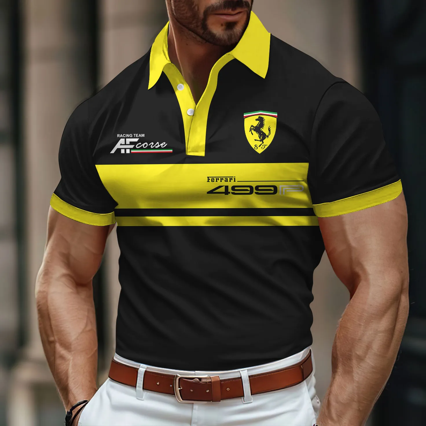 Premium Men's Polo Shirt FERRARI-PO-781743901