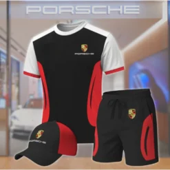 Premium  Men’s T-shirt Set PORSCHE-TX+STK+CAP-02801784