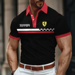 Premium  Men's Polo Shirt FERRARI-PO-0075794