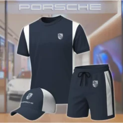 Premium  Men’s T-shirt Set PORSCHE-TX+STK+CAP-02801785