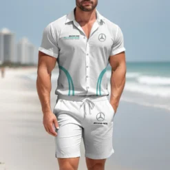 Premium  Men's Hawaii Shirt & Short MERCEDES-CY+STK-HS01928838