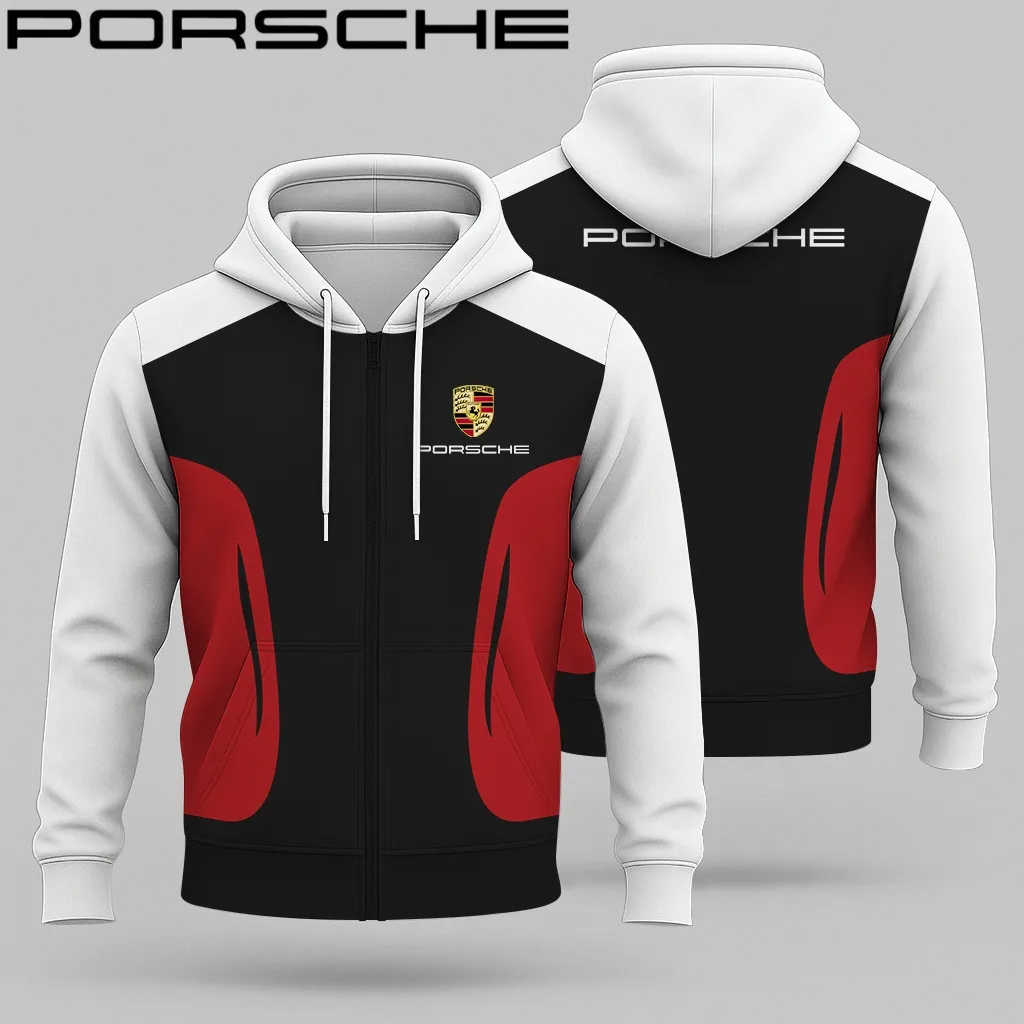 Premium PORSCHE Zip Hoodie ETX-ZIP-PCE01948966