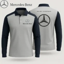Premium  Men's Long Sleeve Polo MERCEDES-YVWYB-015018590