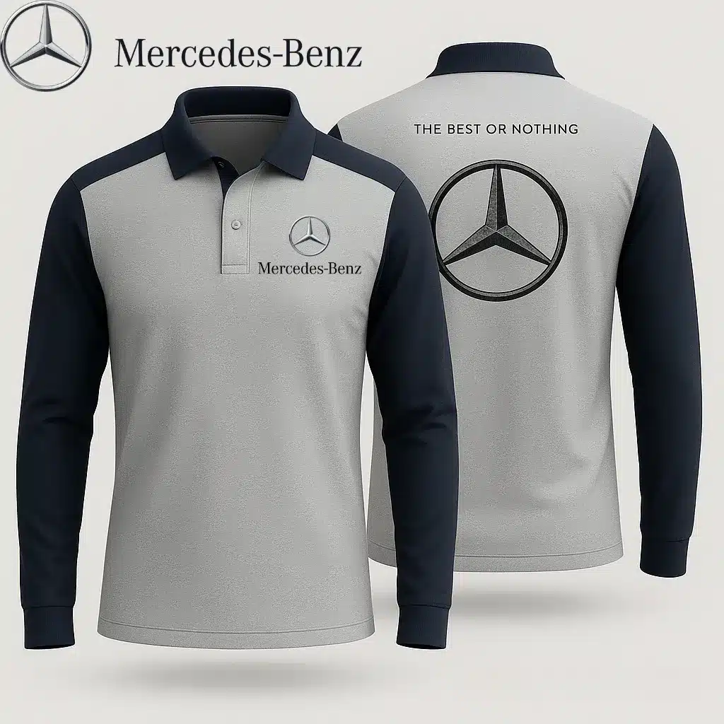 Premium Men's Long Sleeve Polo MERCEDES-YVWYB-015018590
