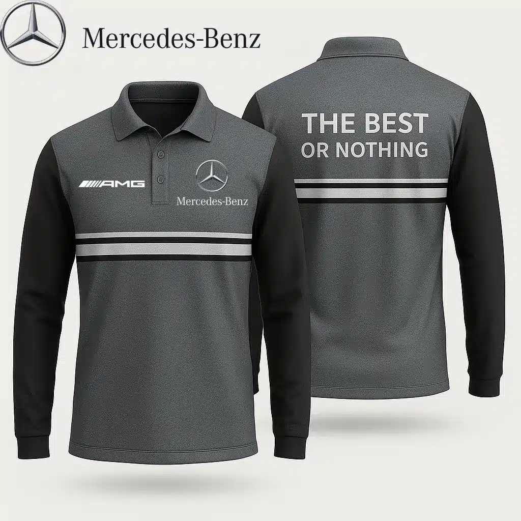 Premium Men's Long Sleeve Polo MERCEDES-YVWYB-015018586