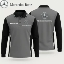 Premium  Men's Long Sleeve Polo MERCEDES-YVWYB-015018585
