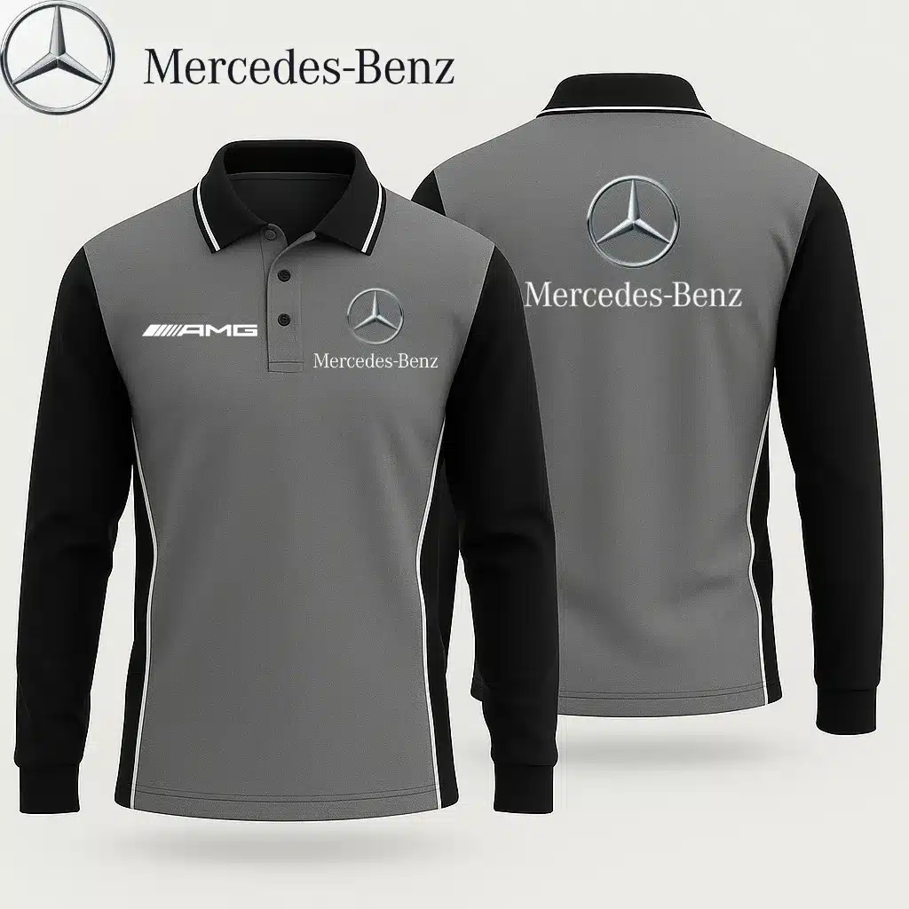 Premium Men's Long Sleeve Polo MERCEDES-YVWYB-015018585