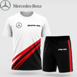 Premium  Men’s T-shirt & Shorts Set MERCEDES-TX+STK-IDA817109