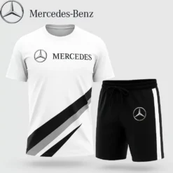 Premium  Men’s T-shirt & Shorts Set MERCEDES-TX+STK-IDA817110