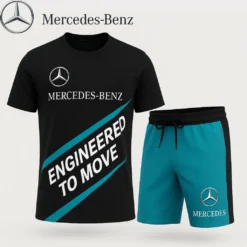 Premium  Men’s T-shirt & Shorts Set MERCEDES-TX+STK-IDA817112