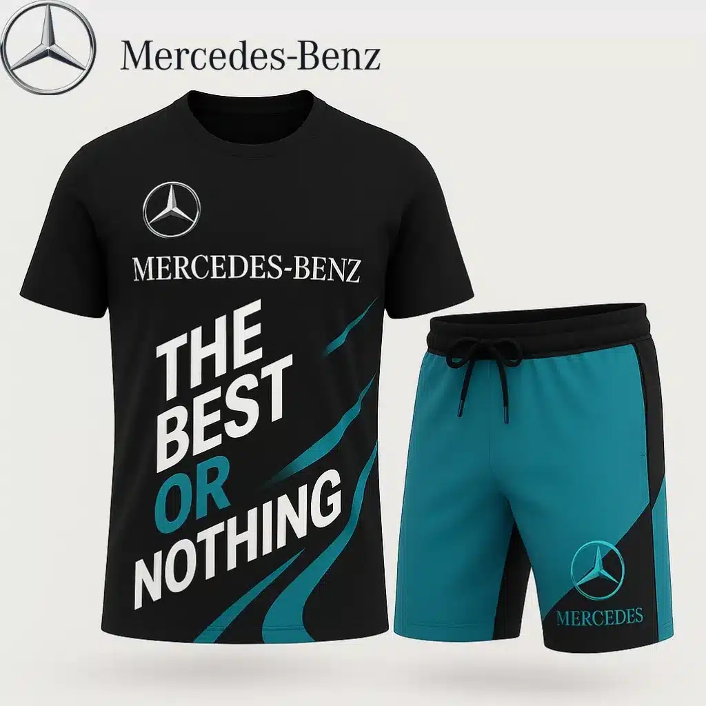 Premium Men’s T-shirt & Shorts Set MERCEDES-TX+STK-IDA817113
