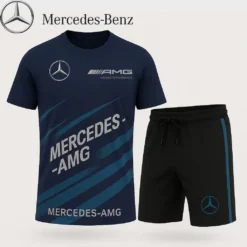 Premium  Men’s T-shirt & Shorts Set MERCEDES-TX+STK-IDA817115