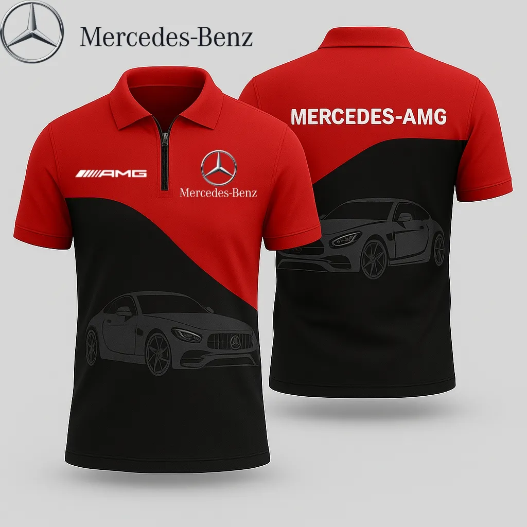 Premium Zip Polo Shirt MERCEDES-TZPO-AVB82790210