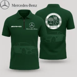 Premium  Zip Polo Shirt MERCEDES-TZPO-AVB82790209