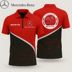 Premium  Zip Polo Shirt MERCEDES-TZPO-AVB82790207