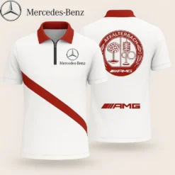 Premium  Zip Polo Shirt MERCEDES-TZPO-AVB82790204