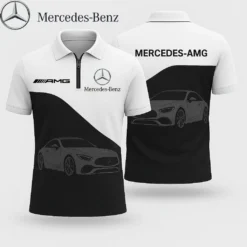 Premium  Zip Polo Shirt MERCEDES-TZPO-AVB82790203