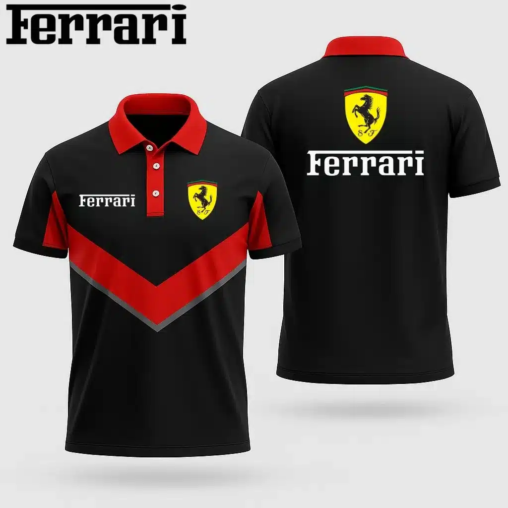 Premium Men's Polo Shirt FERRARI-PO-NAR01471908