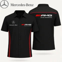 Premium  Men's Short Button Shirt MERCEDES-SP-BTS159105092