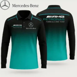 Premium  Men's Long Sleeve Polo MERCEDES-YVWYB-015018584
