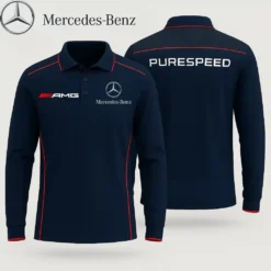 Premium  Men's Long Sleeve Polo MERCEDES-YVWYB-015018582