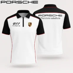 Premium  Men's Zip Polo Shirt PORSCHE-TZPO-APS8104910
