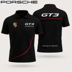 Premium  Men's Zip Polo Shirt PORSCHE-TZPO-APS8104913