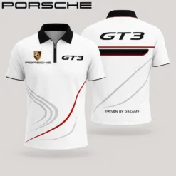 Premium  Men's Zip Polo Shirt PORSCHE-TZPO-APS8104914