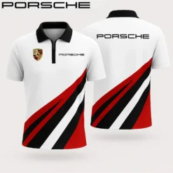 Premium  Men's Zip Polo Shirt PORSCHE-TZPO-APS8104920