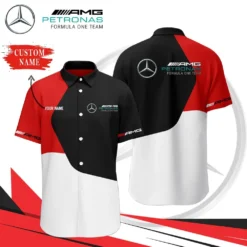 Premium  Customized Men's Short Button Shirt MERCEDES-SP-BTS018615