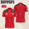 Premium  Customized Men's Zip Polo Shirt FERRARI-TZPO-0075742