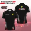 Premium  Customized Men's Zip Polo Shirt FERRARI-TZPO-0075744