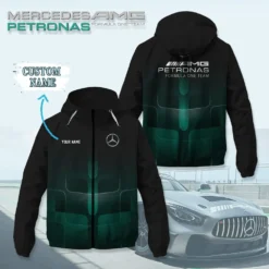 Premium  Customized Men's Windbreaker Jacket MERCEDES-C695-0075642