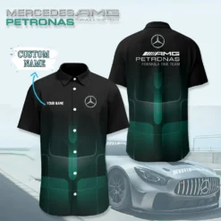 Premium  Customized Men's Short Button Shirt MERCEDES-SP-BTS018617