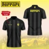 Premium  Customized Men's Zip Polo Shirt FERRARI-TZPO-0075747