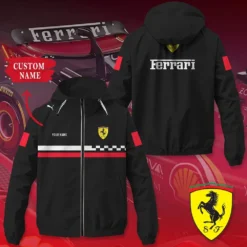 Premium  Customized Men's Windbreaker Jacket FERRARI-C695-0075583