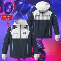 Premium  Customized Men's Windbreaker Jacket BMW-C695-0075607