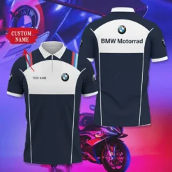 Premium  Customized Men's Zip Polo Shirt BMW-TZPO-087581857