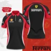 Premium  Customized Men's Zip Polo Shirt FERRARI-TZPO-0075750