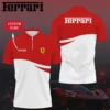 Premium  Customized Men's Zip Polo Shirt FERRARI-TZPO-0075751