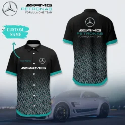 Premium  Customized Men's Short Button Shirt MERCEDES-SP-BTS018618