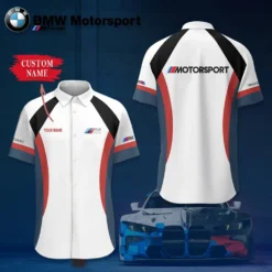 Premium  Customized Men's Short Button Shirt BMW-SP-BTS018542