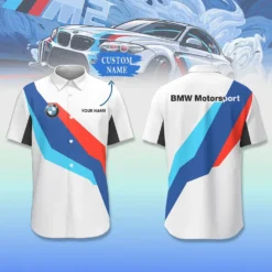 Premium  Customized Men's Short Button Shirt BMW-SP-BTS018543