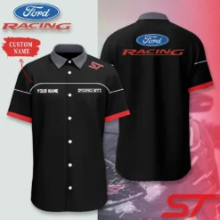 Premium  Customized Men's Short Button Shirt FORD-SP-BTS018664