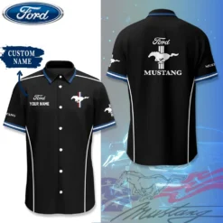 Premium  Customized Men's Short Button Shirt FORD-SP-BTS018665